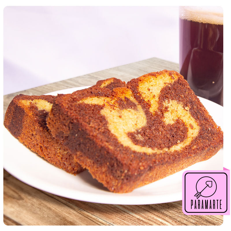 Cake Marmoleado de Café y Baileys