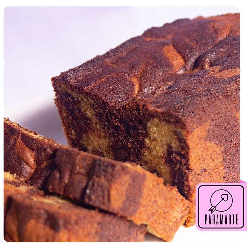 Cake Marmoleado de Vainilla y Chocolate